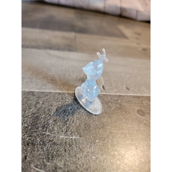 Olaf snowman‎ frozen clear glitter toy figure Hasbro 2014 - Picture 2 of 5